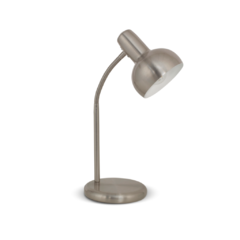 lámpara de mesa dabor para escritorio blanco cromo