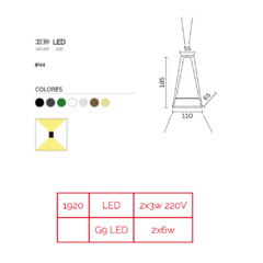 luz embutido de pared para jardin exterior apta luz led joma canning iluminacion