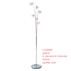 Lámpara de Pie 6 luces LUCIANA 5519 - comprar online