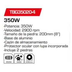 Amoladora de banco TBG35020-4 - comprar online