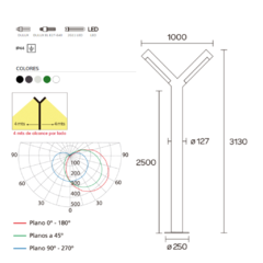 Farola doble 9500/2 en internet