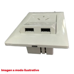 Modulo Cargador USB Doble CAMBRE 6958 - JOMA - Materiales Electricos e Iluminacion en Canning