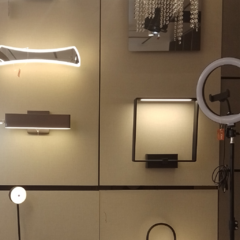 lampara cuadrada de pared con led integrada decorativa de oficinas joma canning iluminacion