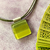 Handmade fused glass necklace