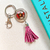 56 Leather Tassel Keychain