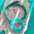 Turquoise Anana Necklace - Cristálida Joyas y accesorios en vidrio y cuero