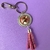 56 Leather Tassel Keychain - Cristálida Joyas y accesorios en vidrio y cuero