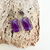 Purple Funky Earrings