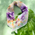 Small scarf Flores - Cristálida Joyas y accesorios en vidrio y cuero