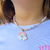 Collar Cristalita Arcoiris Love - Cristálida Joyas y accesorios en vidrio y cuero