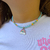 Collar Cristalita Arcoiris Celeste na internet