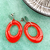 Red Palta Earrings on internet