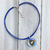 blue leather necklace