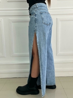 Wide leg jean "Nebraska" Con tajo profundo - EDDE STORE