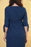 Vestido chemise gestante azul marinho - Lirio Gestante | Roupas para Grávidas