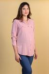 Imagem do Camisa gestante botões rose