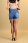 Short jeans gestante barra desfiada jeans claro - Lirio Gestante | Roupas para Grávidas