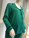 Pijama americano gestante manga longa - verde na internet