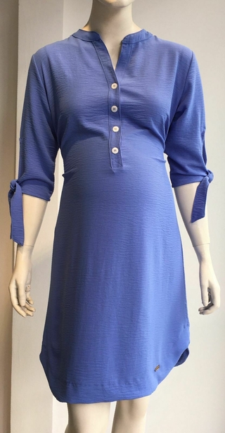 Vestido chemise gestante - azul claro