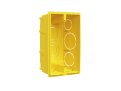 Caixa Luz Plastica 4 X 2 Amarela Krona