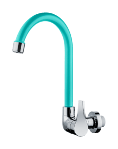 Torneira Plástica de Cozinha Twist Azul Turquesa 2944 - Herc