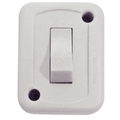 Interruptor de Sobrepor 1 Tecla Simples 10A 250 V Branco - Tramontina