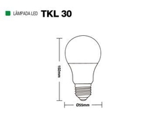 Lâmpada LED Prime 4,9W/400 Lúmens TKL30 Luz Fria - Taschibra - comprar online