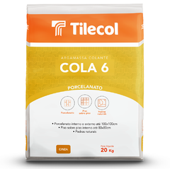 Argamassa Tilecol Cola 6 Porcelanato Cinza 20 Kg