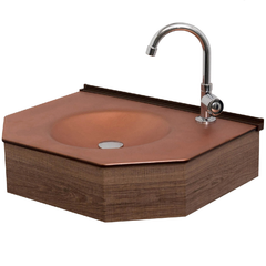 Conjunto de Lavabo E Espelheira em Mdf 55cm Bronze - Crismetal - comprar online