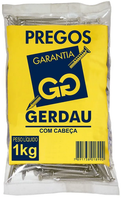 Prego com Cabeça Gerdau 17x27 1kg