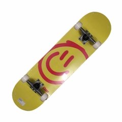 Skate Montado Chaze Semi Profissional - Iniciante - Smile Amarelo