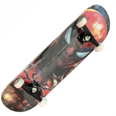 Skate Montado Wood Light Semi Profissional Iniciante Spider Man