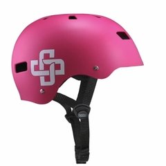 Capacete Niggli Iron Pro Magenta Fosco - Rosa Fosco Fita Preta