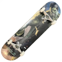 Skate Montado Wood Light Semi Profissional Iniciante Hulk