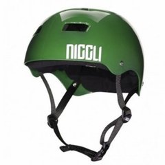 Capacete Niggli Iron Pro Verde Brilho - Fita Preta - comprar online