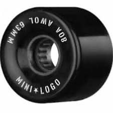 Roda Mini Logo A.W.O.L 63mm 80A Black