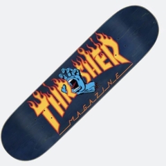Shape Maple Santa Cruz X Thrasher Screaming Flame Logo Blue 8.25"