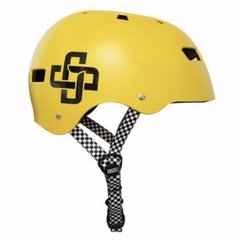 Capacete Niggli Iron Pro Amarelo Fosco - Fita Quadriculada