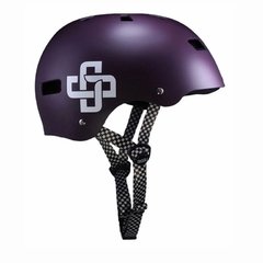 Capacete Niggli Iron Pro Roxo Fosco - Fita Quadriculada