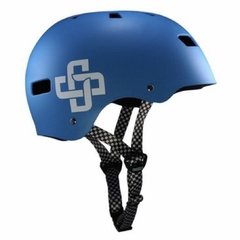 Capacete Niggli Iron Pro Azul Fosco - Fita Quadriculada