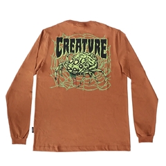 Camiseta Creature Manga Longa Spindel Brown