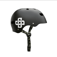 Capacete Niggli Iron Pro - Preto Fosco Fita Camo Camuflada