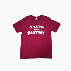 Camiseta Thrasher Magazine Skate and Destroy - Vinho