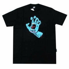 Camiseta Santa Cruz Juvenil Screaming Hand Front - Preta