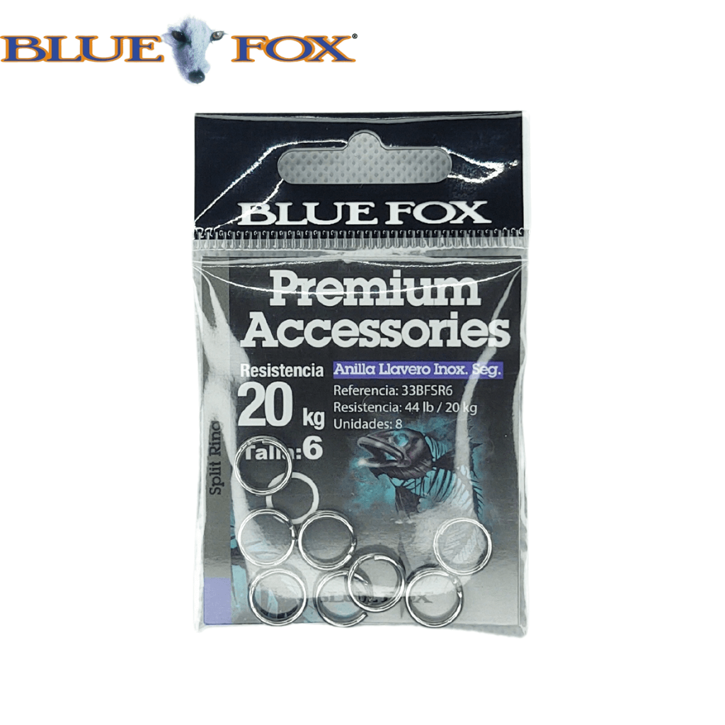 Anilla Blue Fox Llavero Inoxidable