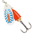 Cucharilla Vibrax Fluorecent Blue Fox 8gr - SPORT FISHING COLIMA