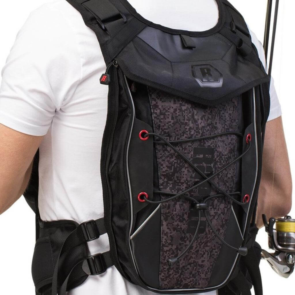 Rapala Chaleco Urban Chaleco Mochila Camo C Negro