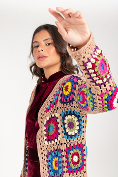 Maxi Cardigan de Crochet - comprar online