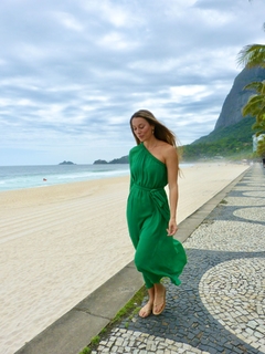 Vestido Manuh Verde - Atelier de Vestidos | Estilista Tati Magalhães | Made in Rio