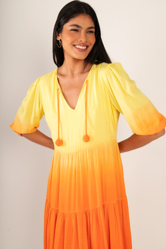 Vestido Nany Amarelo Degradê - comprar online